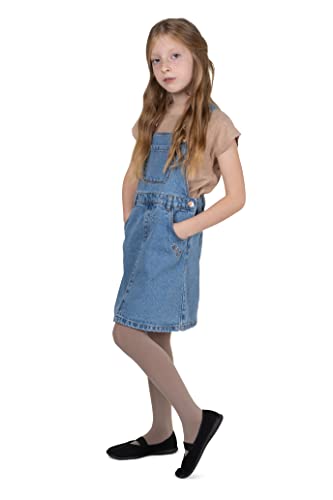 NOQ Mädchen Dicke Strumpfhose Corina Plain 120 DEN Warmfüßige Leggings Kinderzimmer Ballett Tanzklasse Blickdichte, Latte 104/110 cm von NOQ