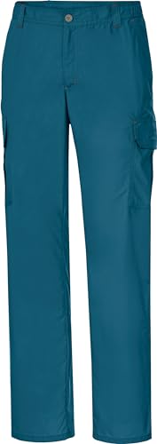 NORDCAP Herren Funktionshose, aus 4-Wege-Stretchmaterial, mit elastischem Bund & 6 praktischen Taschen, Blau, Gr. 58 von NORDCAP