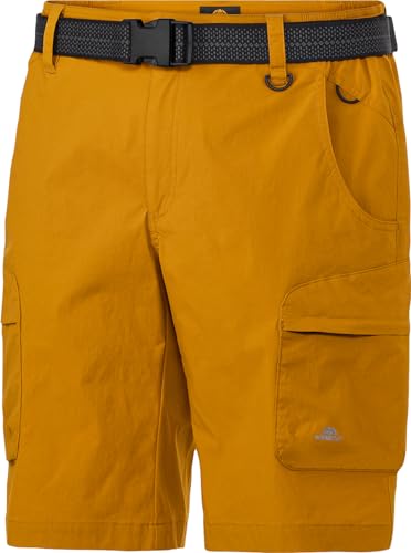 NORDCAP Herren Shorts, Funktionelle Herren Bermuda mit 5 Taschen, Stretch Wanderhose in Regular-Fit, Kurze Hose für Männer, Curry, Gr. 50 von NORDCAP