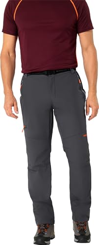 NORDCAP Herren Thermohose, Funktionelle Sporthose lang, Wasserabweisende, atmungsaktive Wanderhose, Lange Freizeithose für Männer, Anthrazit, Gr. 24 von NORDCAP