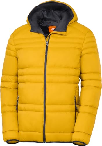 NORDCAP Stepp-Jacke Herren in Daunenoptik, warme Winterjacke, Übergangsjacke mit Kapuze, 100% Wattierung, Messing, Gr. XL von NORDCAP