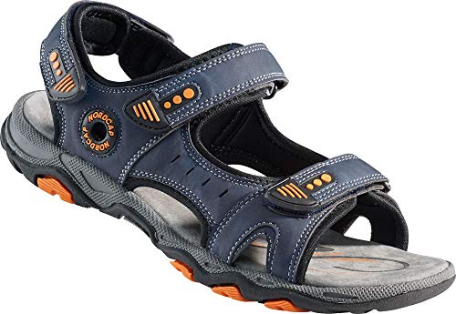 NORDCAP Trekkingsandale, luftige Wandersandale für Damen und Herren, Outdoor-Sandalen mit Klettverschluss & Profilsohle in Mehreren Farben, Gr. 37-46 von NORDCAP