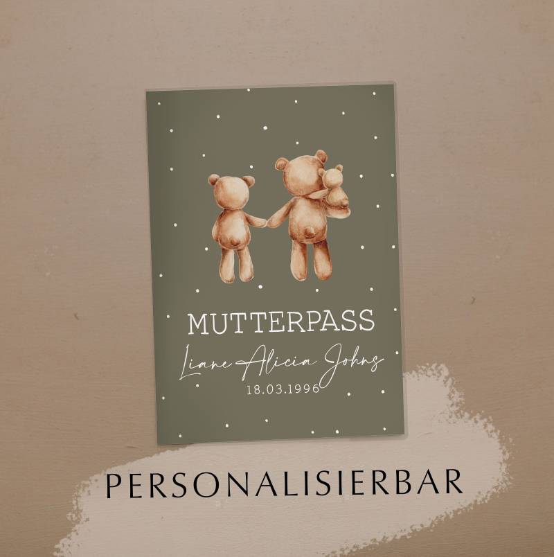 Mutterpass Hülle Personalisiert Ella Olive von NORDEULE