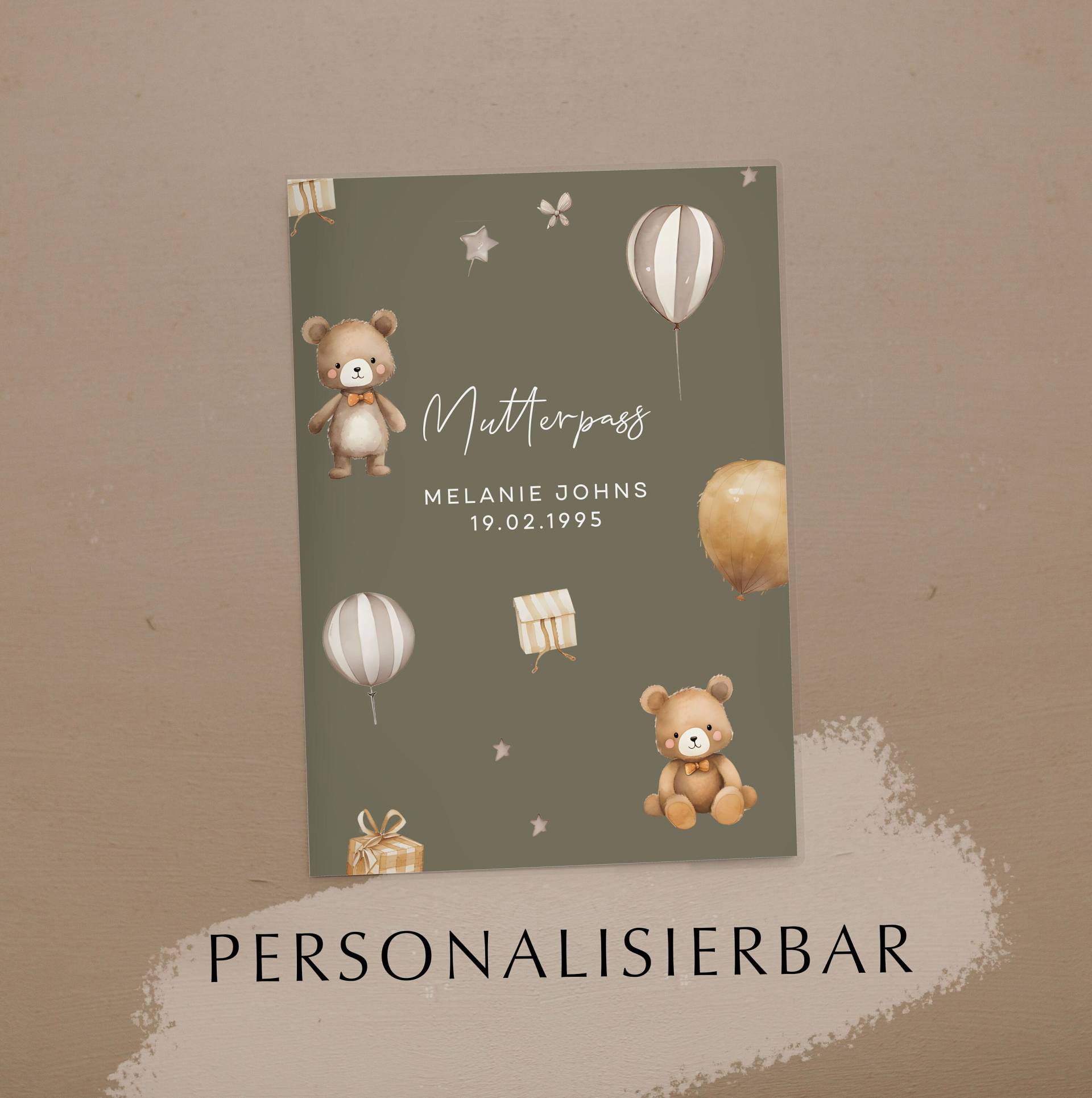 Mutterpass Hülle Personalisiert Molly Olive von NORDEULE