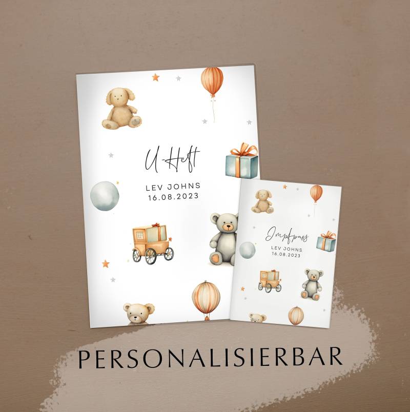 U-Heft Und Impfpass Reisepass Hülle Personalisiert Im Set Lev No1 von NORDEULE