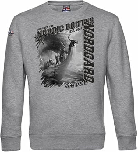 NORDGARD Sweater/Pulli Nordic Routes Heather Grey L von NORDGARD