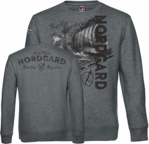 NORDGARD Sweater/Pulli Torden (3XL) Heather Medium Grey von NORDGARD