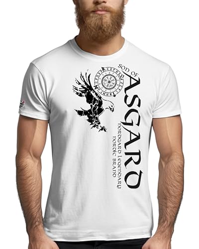 NORDGARD Viking T-Shirt Viking Sons in weiß I Größe XXL I Herren Tshirt aus 100% Baumwolle I Wikinger Shirt I Nordische Mythologie I Ideal für Freizeit & Sport I Oeko-TEX Zertifiziert von NORDGARD