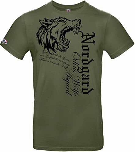 NORDGARD Viking Shirt Fenrir (Khaki, XXL) von NORDGARD