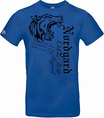 NORDGARD Viking Shirt Fenrir (blau, 4XL) von NORDGARD