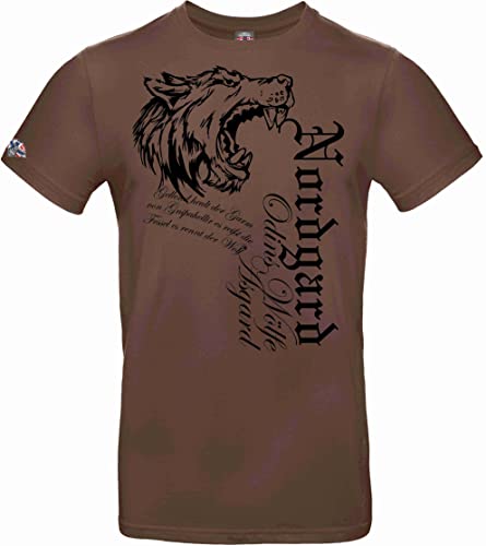 NORDGARD Viking Shirt Fenrir (braun, L) von NORDGARD