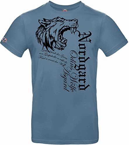 NORDGARD Viking Shirt Fenrir (stahlblau, M) von NORDGARD