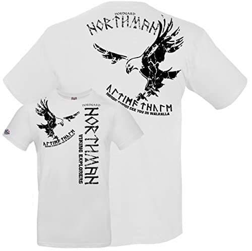 NORDGARD Viking Shirt Northman 2" (5 XL) weiß von NORDGARD
