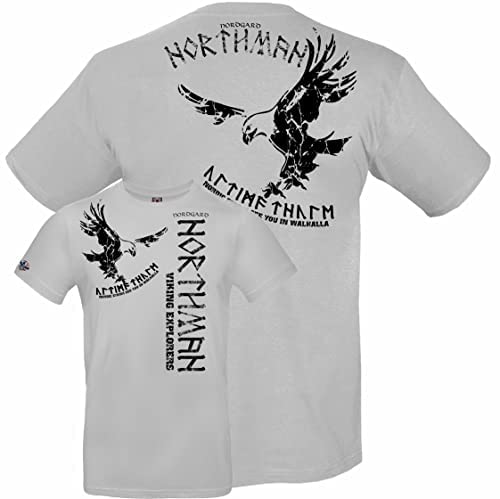 NORDGARD Viking Shirt Northman 2 (L) hellgrau von NORDGARD