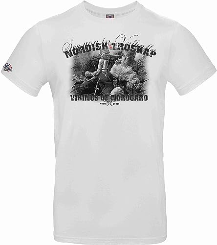 NORDGARD Viking T Shirt VENNSKAP (XXL, weiß) von NORDGARD