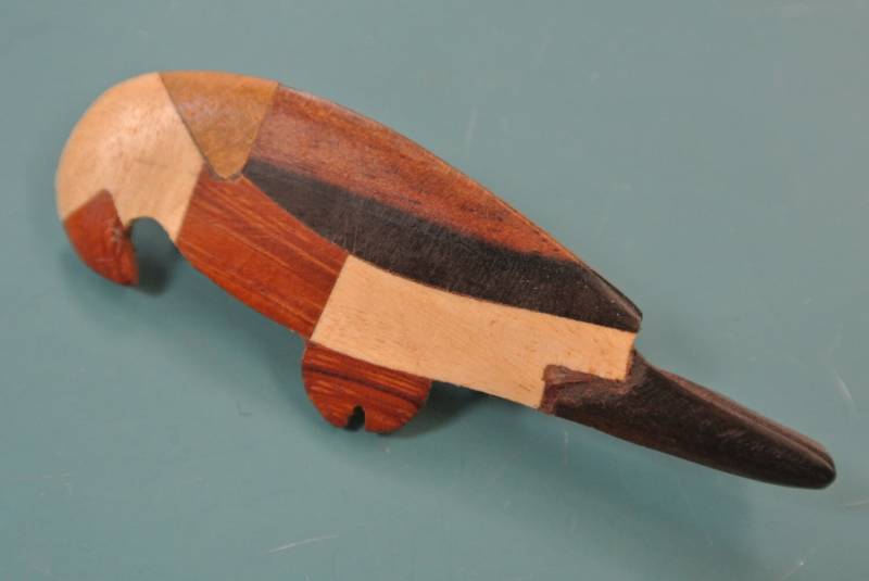 Vintage 1970S Handgefertigte Holz Papageien Brosche - Philippinen von NORDICARTVINTAGE