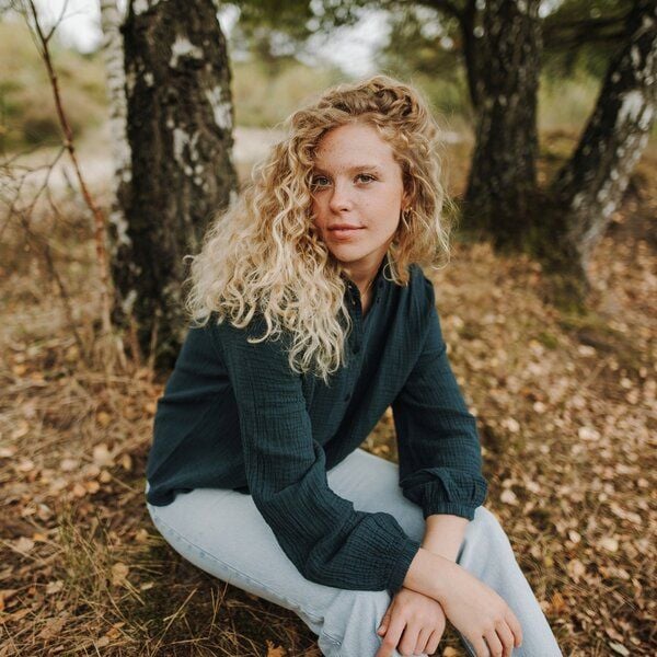 NORDLICHT Damen Musselin Bluse aus 100% Bio-Baumwolle CLARA von NORDLICHT