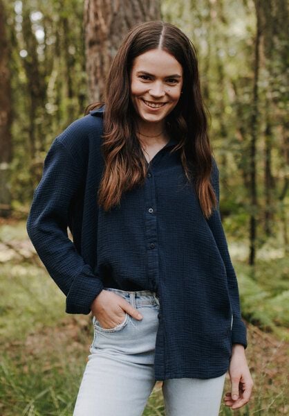 NORDLICHT Damen Musselin Bluse aus 100% Bio-Baumwolle FENJA von NORDLICHT