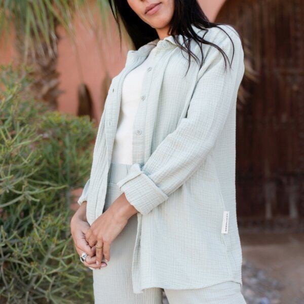 NORDLICHT Damen Musselin Bluse aus 100% Bio-Baumwolle FENJA von NORDLICHT