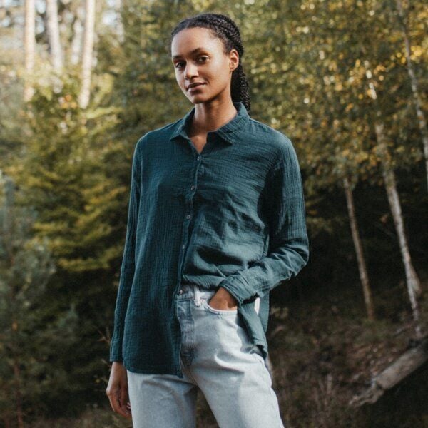 NORDLICHT Damen Musselin Bluse aus 100% Bio-Baumwolle FENJA von NORDLICHT