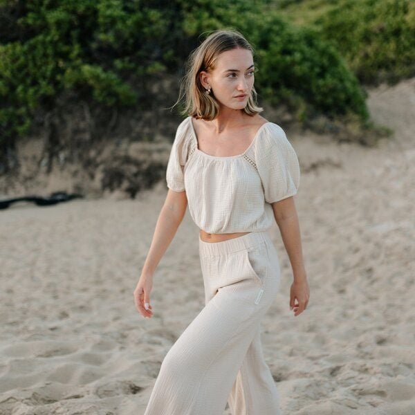 NORDLICHT Damen Musselin Crop Top aus Bio-Baumwolle MAILIN von NORDLICHT