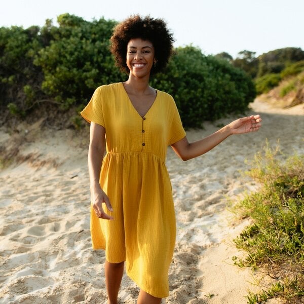NORDLICHT Damen Musselin Kleid aus 100% Bio-Baumwolle ALMA NORDLICHT Damen Musselin Kleid aus 100% Bio-Baumwolle ALMA von NORDLICHT