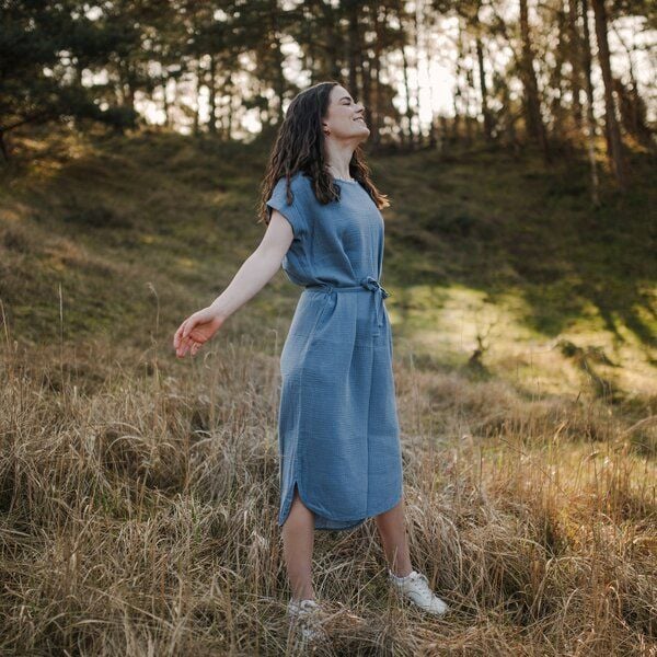 NORDLICHT Damen Musselin Kleid aus 100% Bio-Baumwolle ELIN NORDLICHT Damen Musselin Kleid aus 100% Bio-Baumwolle ELIN von NORDLICHT
