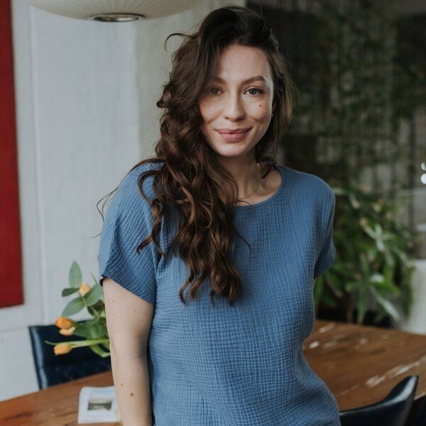 NORDLICHT Damen Musselin T-Shirt Bluse aus 100% Bio-Baumwolle IDA von NORDLICHT