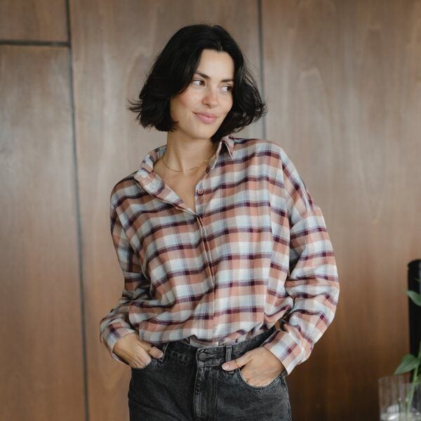 NORDLICHT Flanell Bluse Femke aus 100% Bio-Baumwolle von NORDLICHT