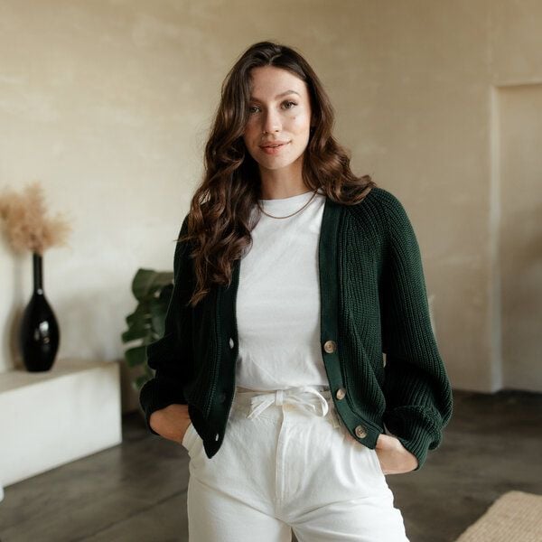 NORDLICHT Grobstrick Cardigan aus 100% Baumwolle MARLA von NORDLICHT