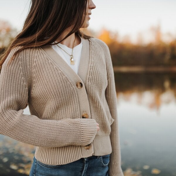 NORDLICHT Grobstrick Cardigan aus 100% Bio-Baumwolle MARLA von NORDLICHT