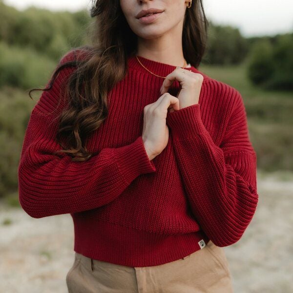 NORDLICHT Grobstrick Pullover aus 100% Baumwolle MARA von NORDLICHT