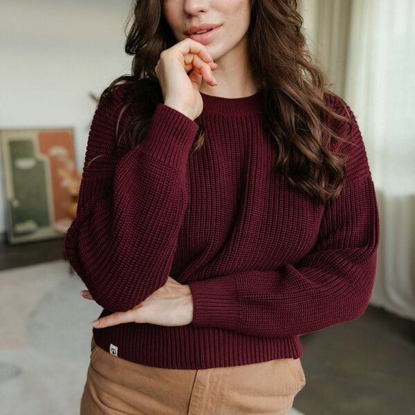 NORDLICHT Grobstrick Pullover aus 100% Baumwolle MARA von NORDLICHT