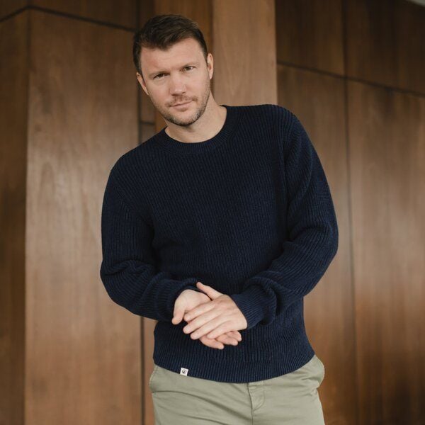 NORDLICHT Herren Grobstrick Sweater Ole aus 100% Baumwolle von NORDLICHT