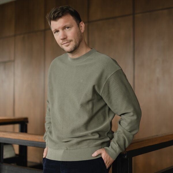 NORDLICHT Herren Sweater aus strukturierter Bio-Baumwolle NILAS von NORDLICHT