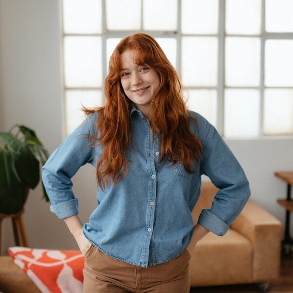 NORDLICHT Jeans Bluse Tove aus 100% Bio-Baumwolle von NORDLICHT