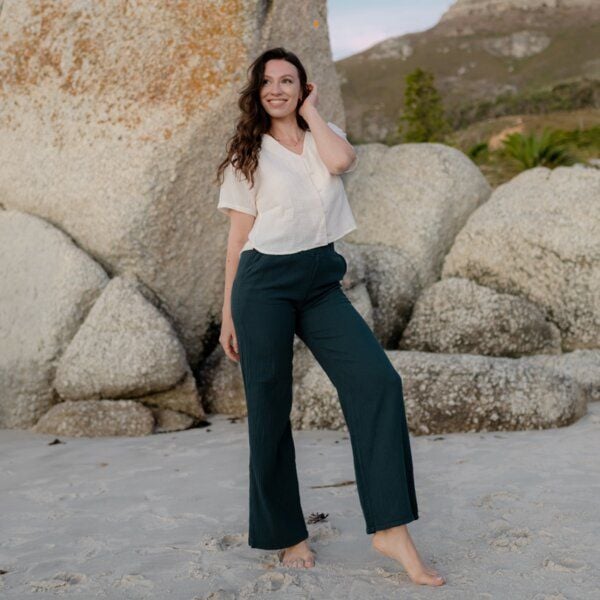 NORDLICHT Musselin Hose Leja Lang aus 100% Bio-Baumwolle von NORDLICHT