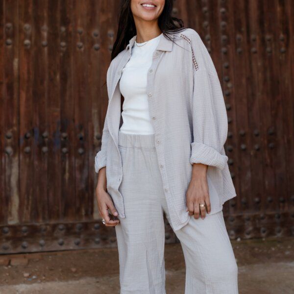 NORDLICHT Musselin Hose Leja Lang aus 100% Bio-Baumwolle von NORDLICHT