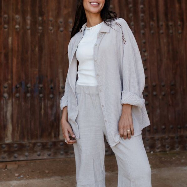 NORDLICHT Musselin Hose Leja Lang aus 100% Bio-Baumwolle von NORDLICHT