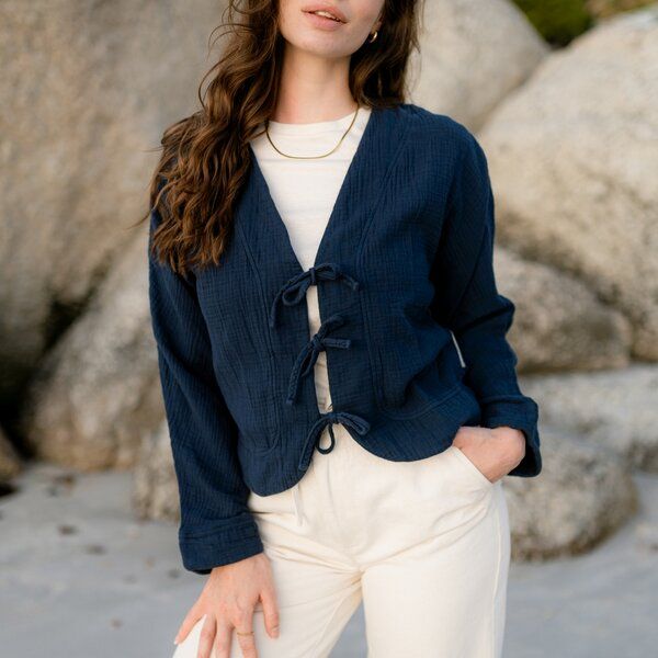 NORDLICHT Musselin Jacke Janne aus 100% Bio-Baumwolle von NORDLICHT