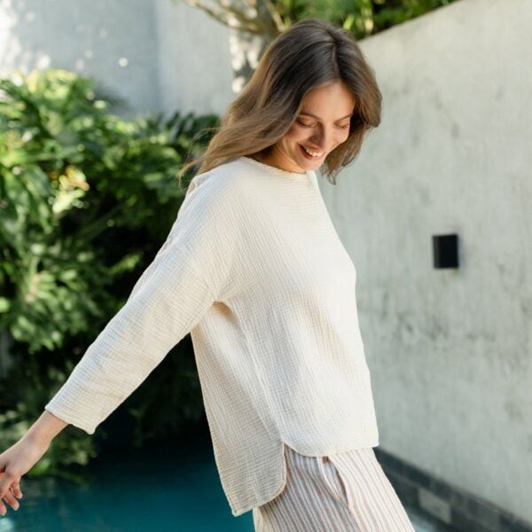 NORDLICHT Musselin Longsleeve Ilvy aus 100% Bio-Baumwolle von NORDLICHT