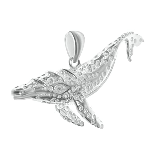 NORDLUST® Wal Anhänger für Kette 925 Sterling Silber, Walfisch Schmuck Strand & Meer von NORDLUST