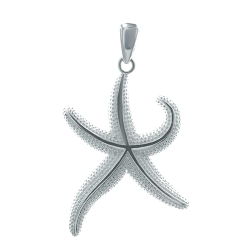 NORDLUST Seestern Anhänger für Kette aus 925 Sterling Silber, Meer Strand Schmuck von NORDLUST