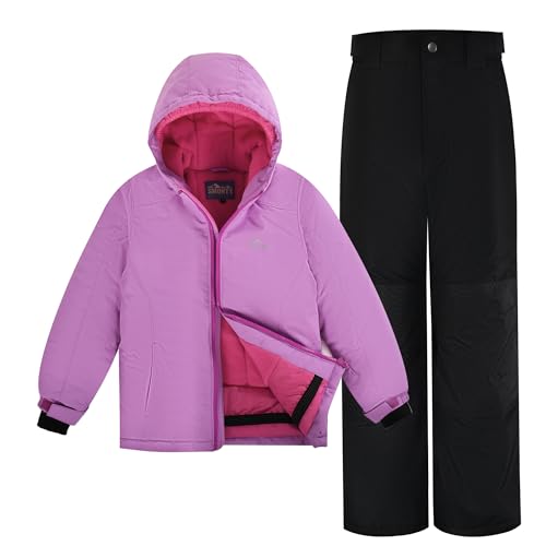 NORDOIS CHALET Mädchen Schneeanzug mit Kapuze Wasserabweisender Skianzug Winddichter Winteranzug von NORDOIS