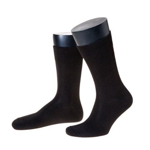 NORDPOL COOLMAX® Funktionssocke F4, kurz, 3 Paar, schwarz, Made in Germany, Gr. 47-49 von NORDPOL-Strümpfe