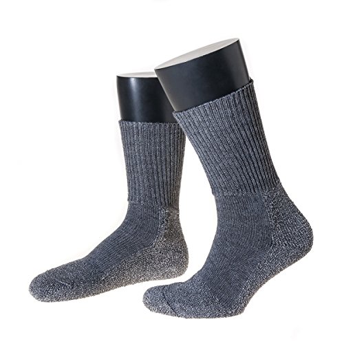 NORDPOL sensitive Funktionssocke F2 (Gr. 48-52/Anthrazit) – Made in Germany und Öko-Tex zertifiziert – Komfortabel, Langlebig - Ohne Gummi – 60% hochwertige Schurwolle von NORDPOL-Strümpfe