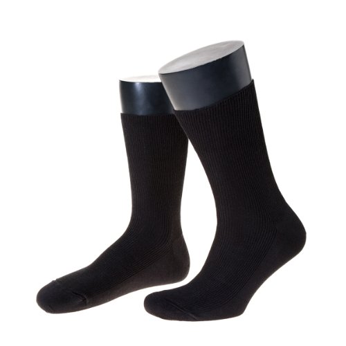 NORDPOL Herrensocke aus 100% Schurwolle, kurz, Made in Germany (35-38 | Schwarz | 3 Paar) von NORDPOL-Strümpfe