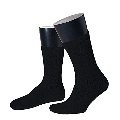 NORDPOL Sportsocke für Damen und Herren, aus Baumwolle, 1 Paar, schwarz, Made in Germany, Gr. 39-42 von NORDPOL-Strümpfe