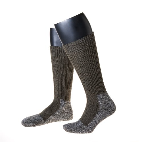 NORDPOL wadenlange Funktionssocke F2 (Gr. 42-44/Grün) – Made in Germany und Öko-Tex zertifiziert – Komfortabel, Langlebig und Ideal für Arbeit oder Freizeit – 60% hochwertige Schurwolle von NORDPOL-Strümpfe