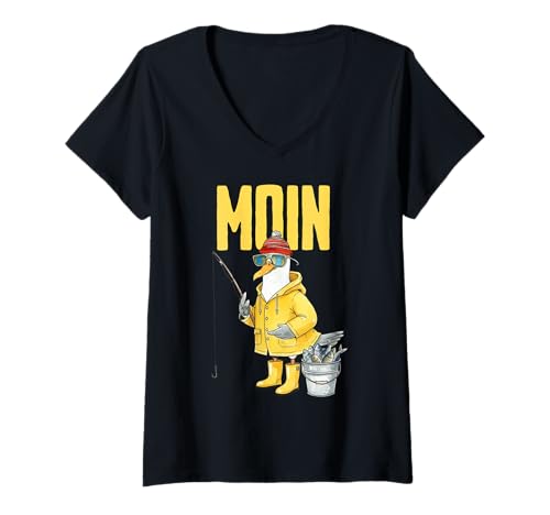 Damen NORDSEE Liebe T-Shirt mit V-Ausschnitt Damen NORDSEE Liebe T-Shirt mit V-Ausschnitt von NORDSEE LIEBE DESIGNS